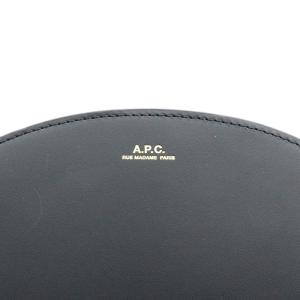 A.P.C. PXBMS-F61048 ハーフムーン ショルダーバッグ ポシェット レザー ブラック