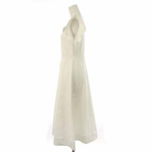 CELFORD 20SS ホールガーメントニットワンピース ひざ丈 半袖 36 ホワイト