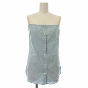 キャミソール ブラウス シャツ 38 S 水色 サックス