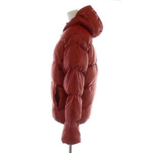 DUVETICA ダウンジャケット ジップアップ フード アウター 46 M 赤 レッド