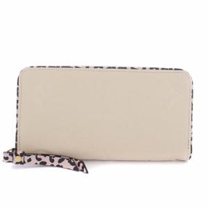 M80685 モノグラム・アンプラント ジッピー・ウォレット ワイルドアットハート クレーム
