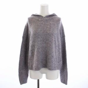 18AW ライビーズ ツイード クロップ フーディー RIBES TWEED CROP HOODIE ニット セーター 長袖