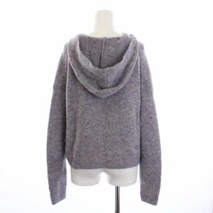 Theory 18AW ライビーズ ツイード クロップ フーディー RIBES TWEED CROP HOODIE ニット セーター 長袖