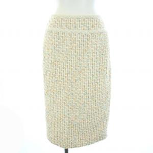 20SS スカート タイト ツイード 38 M 白 ホワイト ベージュ マルチカラー