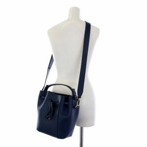 FURLA MIA STELLA ハンドバッグ ショルダーバッグ レザー 2way 紺 ネイビー