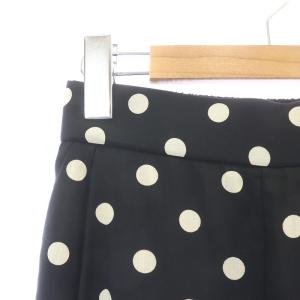 BEAUTY&YOUTH UNITED ARROWS スパンローンドットタックワイドパンツ 水玉 ジップフライ S 黒 ブラック 白 ホワイト 1614-287-4811