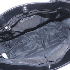 TO BE CHIC トートバッグ ハンドバッグ フリル スタッズ ラインストーン キャンバス ナイロン 黒 ブラック