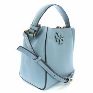 TORY BURCH MCGRAW SMALL ハンドバッグ ショルダーバッグ 2WAY レザー 水色
