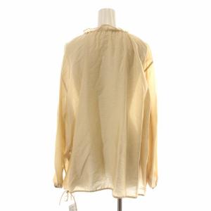 Spick&Span 21SS ブラウス 長袖 フリル リボン シアー シースルー F ベージュ