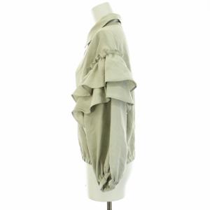 Grace Class 21SS フリルシャツジャケット ブルゾン 36 S ライトグレー