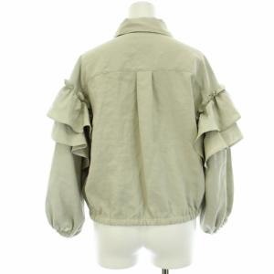 Grace Class 21SS フリルシャツジャケット ブルゾン 36 S ライトグレー