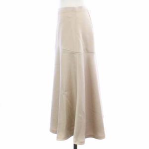 ANAYI 21SS フレアスカート ミモレ ロング 38 M ベージュ