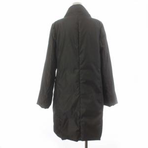 Aquascutum ダウンコート スタンドカラー ダブル ミドル 8 M チャコールグレー