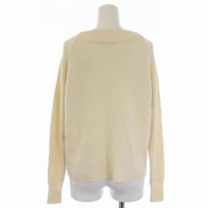 ADORE リブニット セーター 長袖 ウール ナイロン 38 M 白 ホワイト 531-7270910