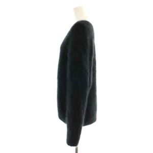 Plage 21AW FurアゼVネックプルオーバー ニット セーター 長袖 ウール F 黒 ブラック 21080922201040