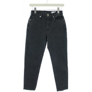 THE LADY セミボーイフレンド ストデニム パンツ ジーンズ カットオフ W22 黒 ブラック 860279