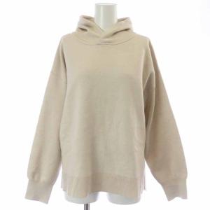 20AW プルオーバーパーカー ニット ウール 38 M ベージュ