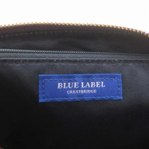 BLACK LABEL CRESTBRIDGE ショルダーバッグ チェック ポーチ 紫 パープル