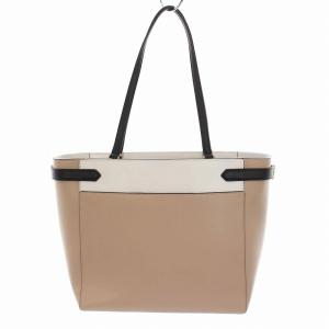 kate spade new york STACI ステイシー カラーブロック レザー ラップトップ トートバッグ ベージュ 白 WKRU7098