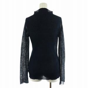 IENA LA BOUCLE 23AW Galaxy ボトルネックプルオーバー ニット カットソー 長袖 ハイネック 紺 ネイビー 23080914108030