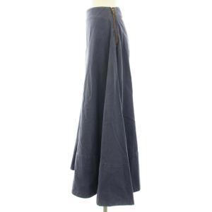 MADISONBLUE BACK SATIN MAXI FLARE SKIRT バックサテンマキシフレアスカート ヴィンテージ加工 硫化染め 00