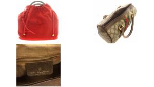 GUCCI シェリーライン ハンドバッグ GG柄 ブラウン