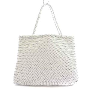 SOPHIE トートバッグ メッシュ 編み込み レザー ホワイト