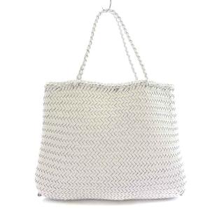 Dragon Diffusion SOPHIE トートバッグ メッシュ 編み込み レザー ホワイト