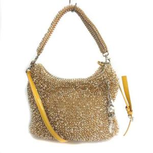 2WAY ワイヤーバッグ ゴールド