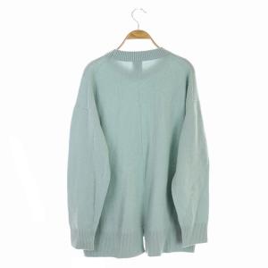 Spick&Span 20AW カシミヤ ウール クループルオーバー ニット セーター 長袖 F ライトブルー