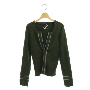 アンサンブルニットカーディガン グリーン