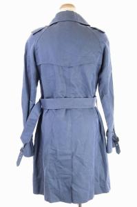 MACKINTOSH トレンチコート アウター ロング リネン ベルト付き 32 ブルー