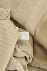 CELFORD 20AW ロングニットワンピース 長袖 切替 プリーツ 38 ベージュ