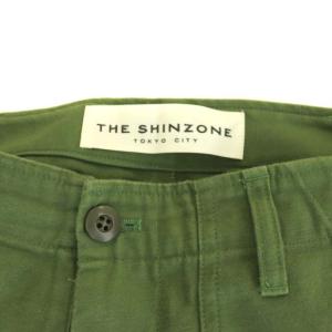 Shinzone ベイカーパンツ スラックス テーパードパンツ 38 M カーキ 緑 グリーン