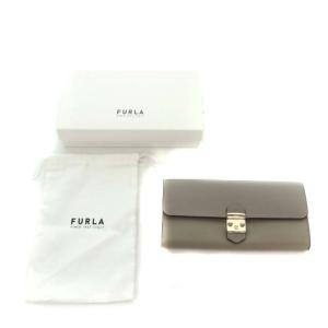 FURLA METROPOLIS 長財布 グレー