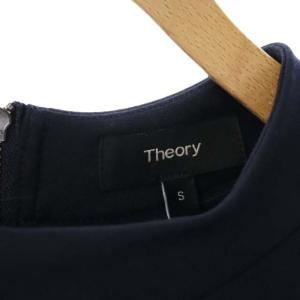 Theory 20AW MATT STRETCH RAGLAN CREW DR B ロングワンピース ラグラン 長袖 S 紺 ネイビー