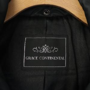 GRACE CONTINENTAL ダッフルコート 中綿コート アウター フォックスファー 36 黒 ブラック