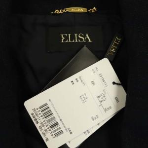 ELISA ショートジャケット テーラードジャケット 2B シングル ラメ 2 黒 ブラック