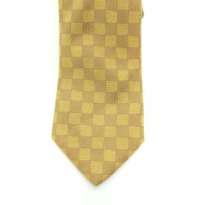 LOUIS VUITTON ダミエ シルクネクタイ ゴールド色