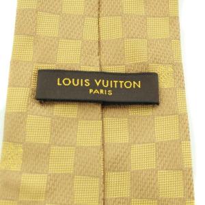 LOUIS VUITTON ダミエ シルクネクタイ ゴールド色