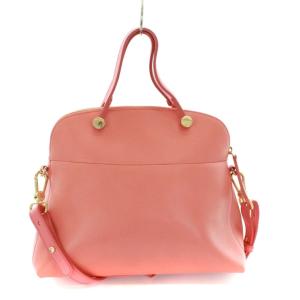 FURLA PIPER ハンドバッグ ショルダーバッグ 2WAY レザー ピンク