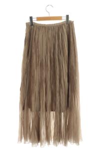 Spick&Span 20AW ランダムプリーツスカート 38 ベージュ