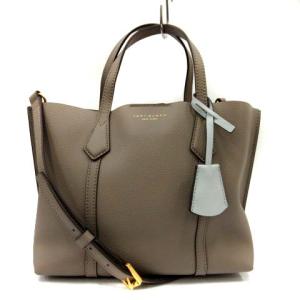 ペリー スモール トリプルコンパートメント トートバッグ グレージュ