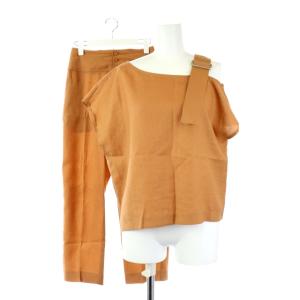 19SS セットアップ パンツ ブラウス ノースリーブ オレンジ