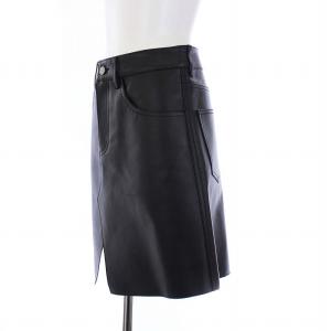 MM6 Maison Margiela レザースカート 38 ブラック S52MA0157