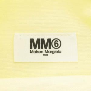MM6 Maison Margiela 4ハンドル トートバッグ ハンドバッグ ショルダーバッグ キャンバス レザー ライトグリーン SB5WC0001
