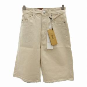 × コエル COEL ハーフデニムパンツ ジーンズ ジーパン ジッパーフライ 23 XS アイボリー 181107028