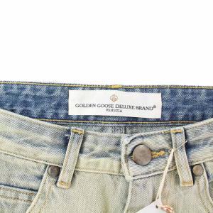 GOLDEN GOOSE 2016年製 DENIM THELMA COL A1 LIGHT BLUE WASHED デニムパンツ ジーンズ ハイウエスト
