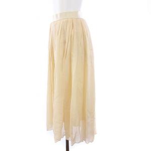 08sircus タグ付き 2018年製 キュプラクレープギャザーロングスカート プリーツ 1 S ベージュ