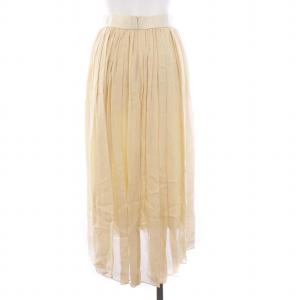 08sircus タグ付き 2018年製 キュプラクレープギャザーロングスカート プリーツ 1 S ベージュ